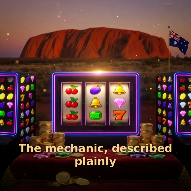 Slot banks glowing along a busy casino floor at night