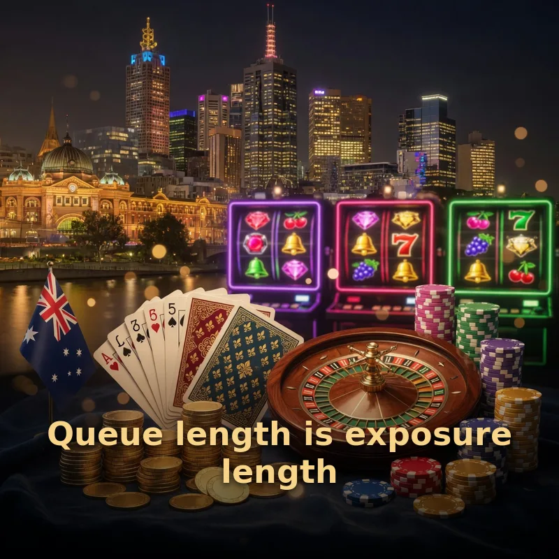 Wide shot of a modern casino hall with warm gold lighting